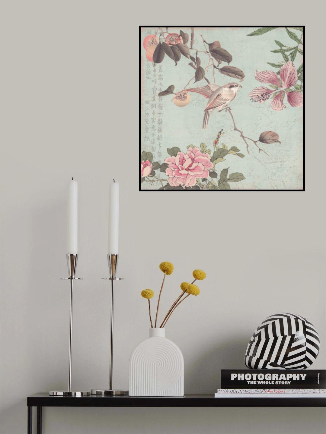 Chinoiserie No3 Poster och Canvastavla