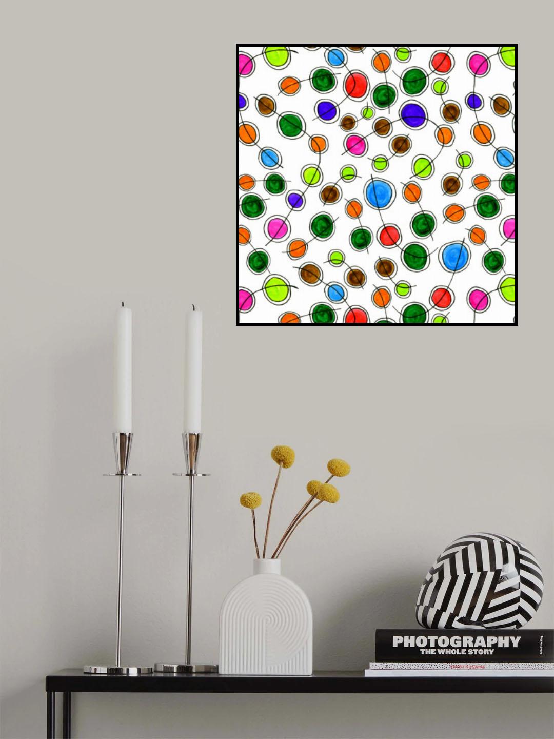 Circle Connection Multicolor Poster och Canvastavla