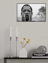 rubbing the ashes over his face Poster och Canvastavla