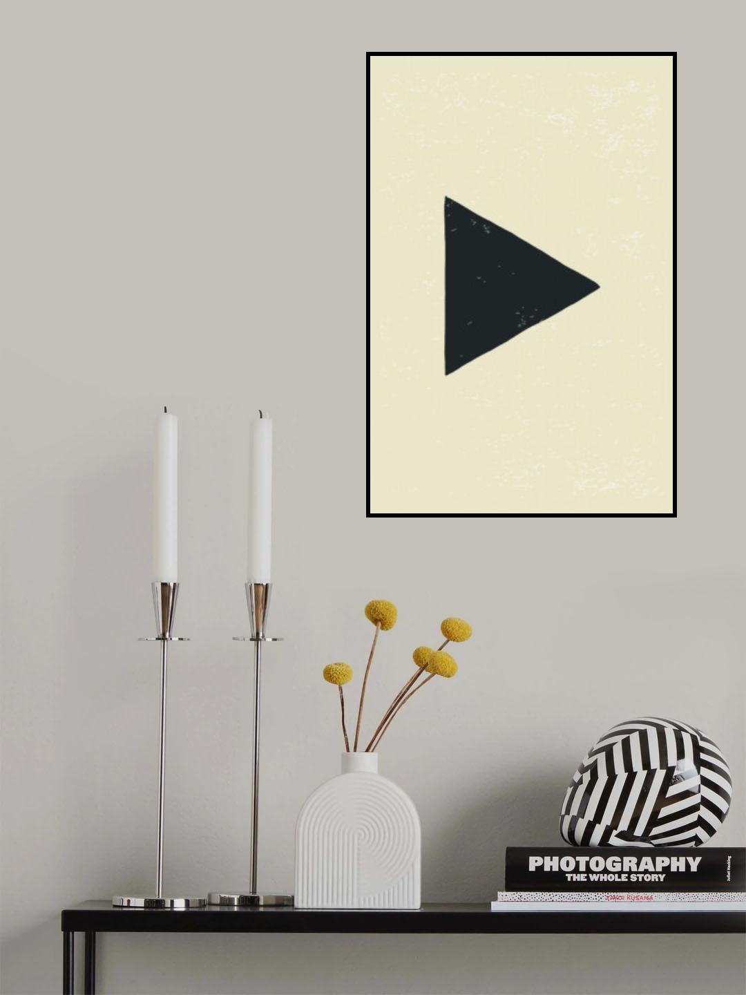 Black Minimal Shapes Series #1 Poster och Canvastavla