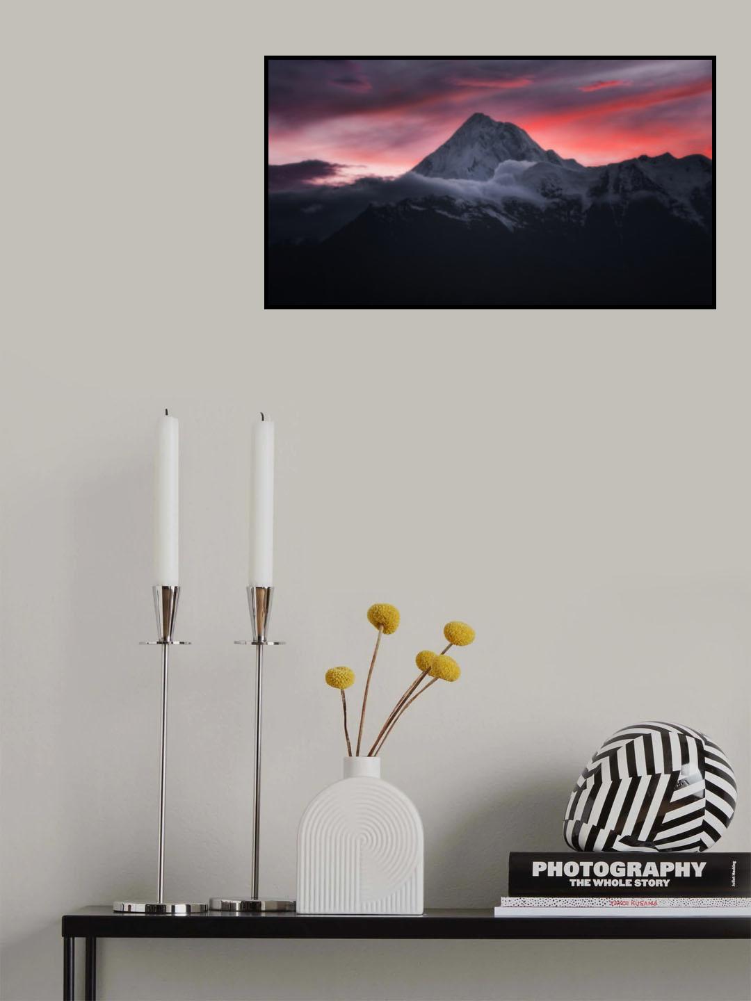 Burning Gongga Poster och Canvastavla