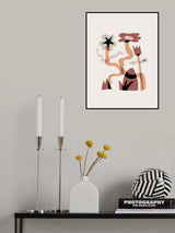 Whimsical Flower Garden Poster och Canvastavla