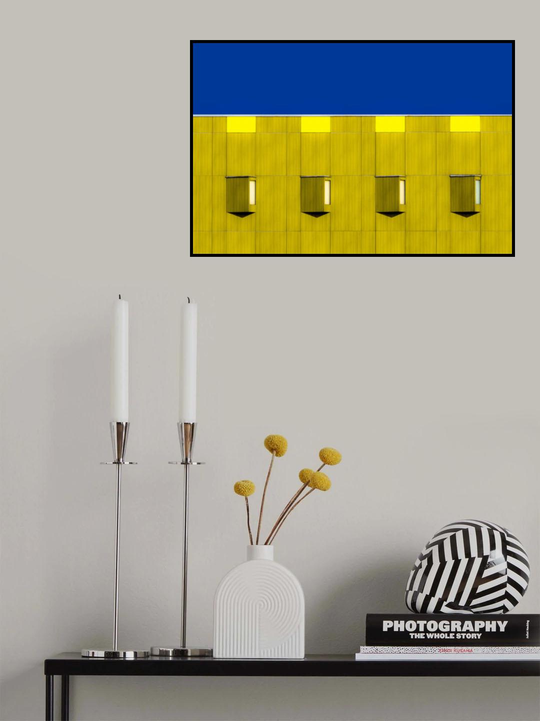 four yellow Poster och Canvastavla
