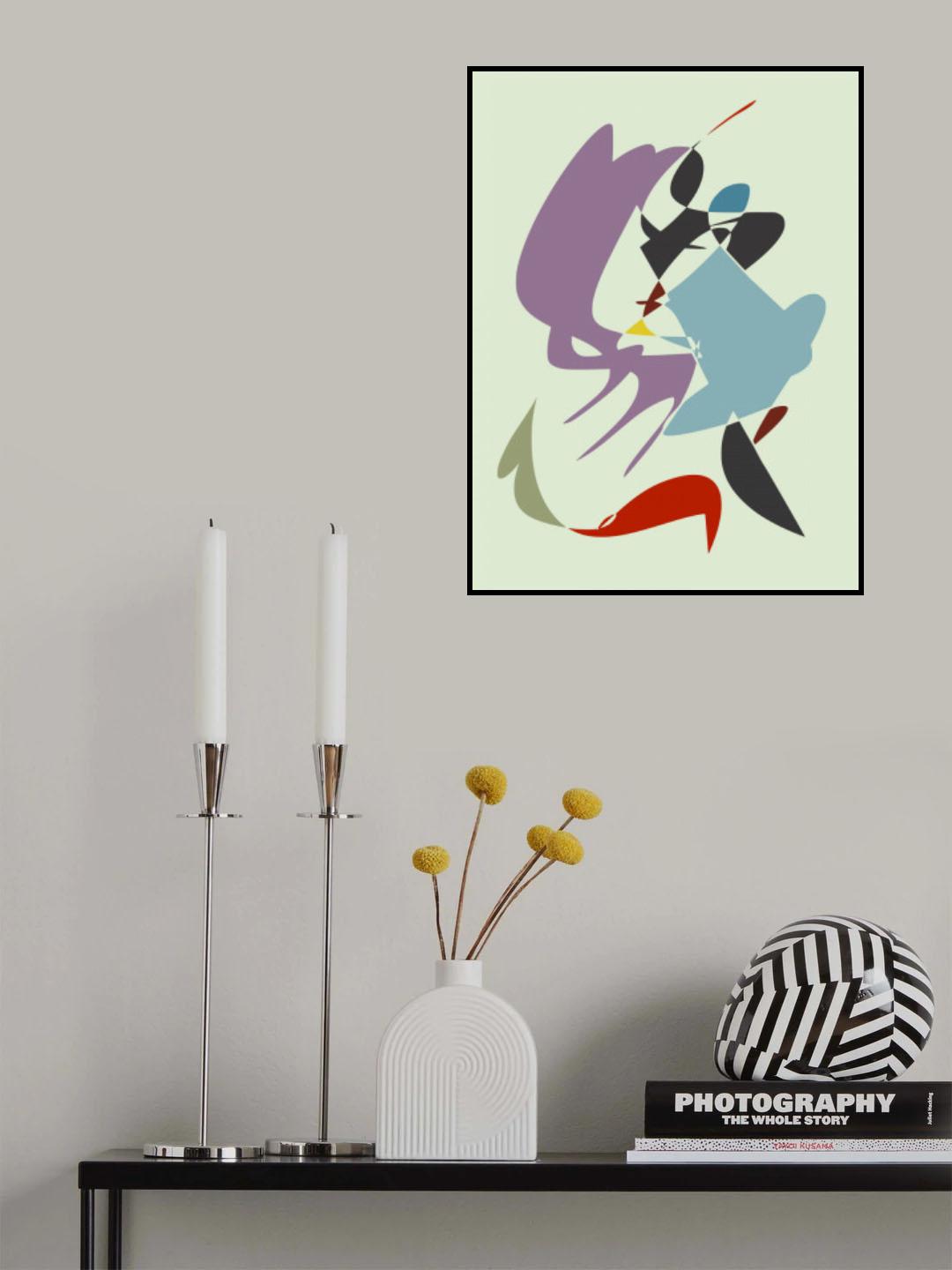 Abstract Shapes Warp Poster och Canvastavla