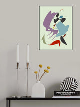 Abstract Shapes Warp Poster och Canvastavla