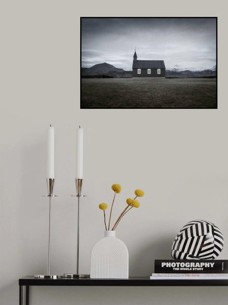 Búðakirkja Poster och Canvastavla