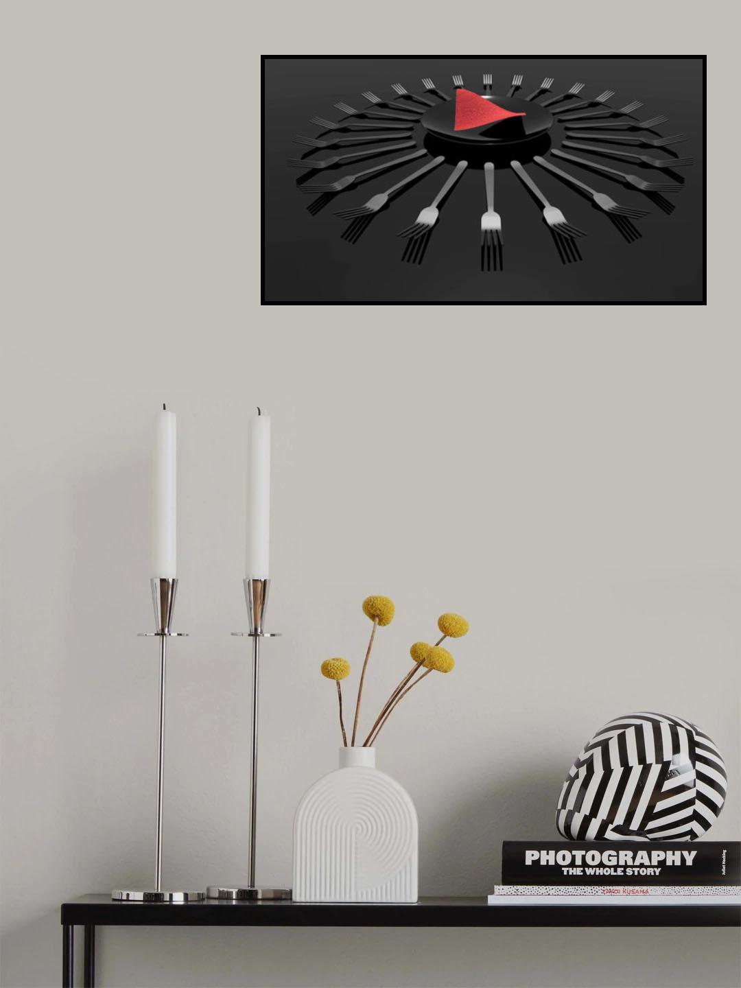 Red Center Poster och Canvastavla