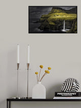 Mulafossur Waterfall Poster och Canvastavla