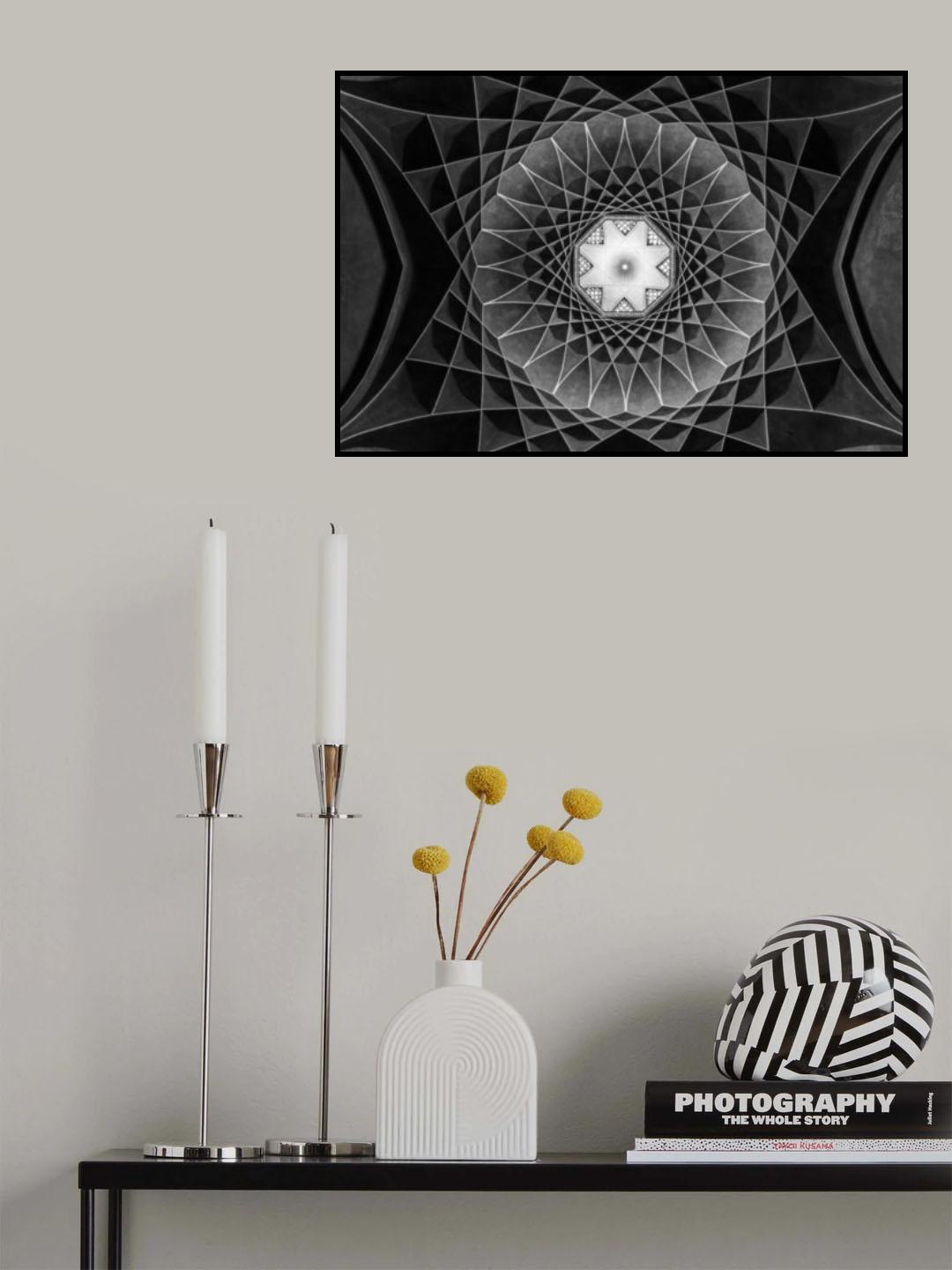 Ceiling of dolatabad garden Poster och Canvastavla