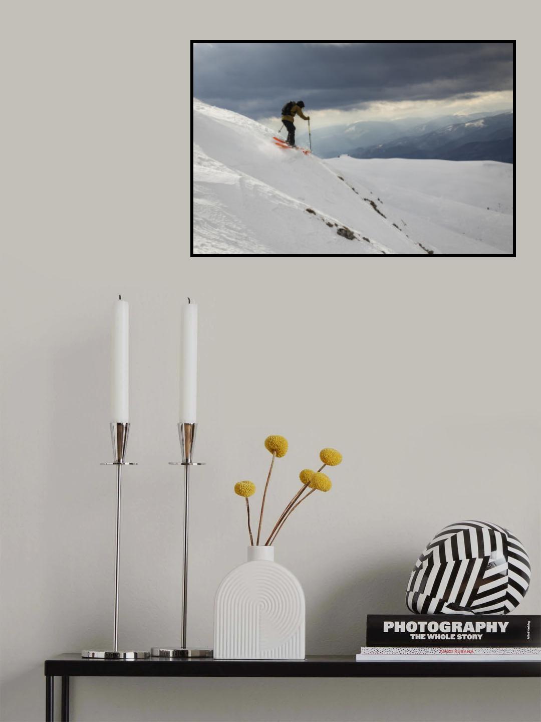 Freeride Ski Poster och Canvastavla