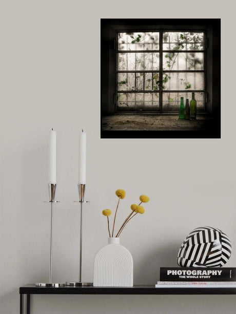 Still-Life with glass bottle Poster och Canvastavla