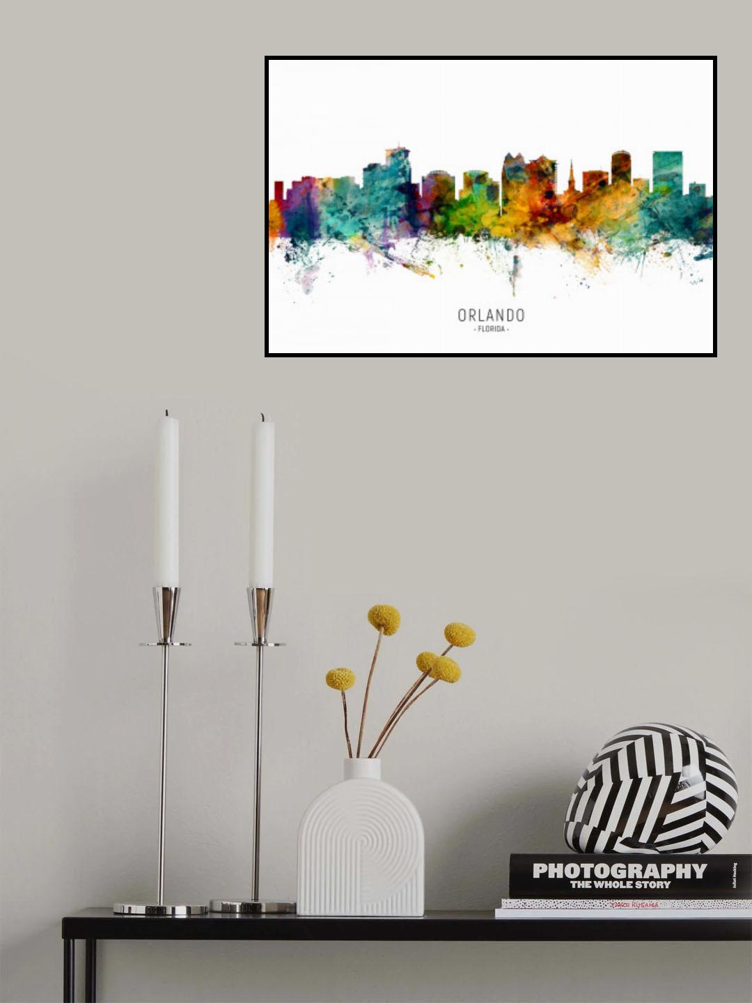 Orlando Florida Skyline Poster och Canvastavla