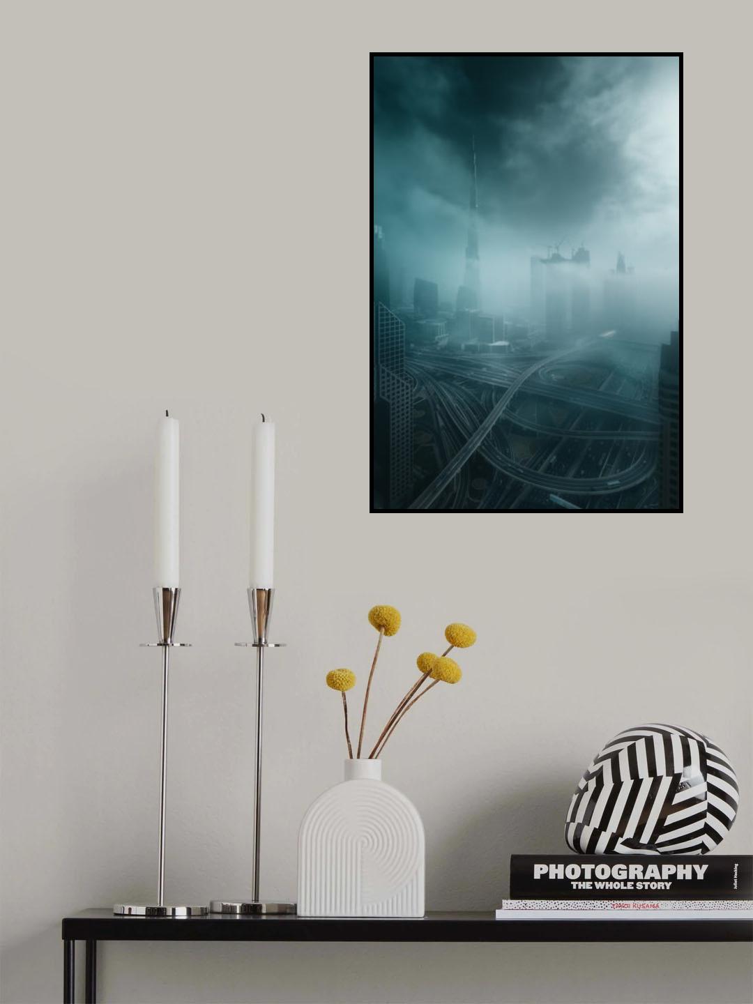 Foggy Dubai Poster och Canvastavla