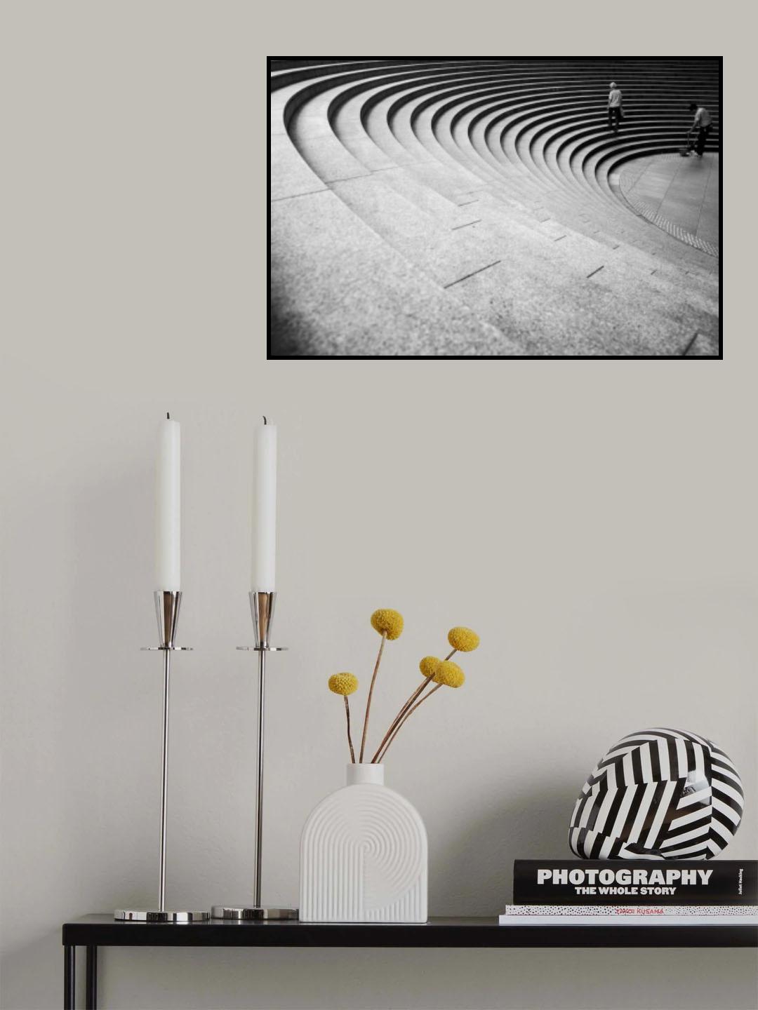 Circular stairs Poster och Canvastavla
