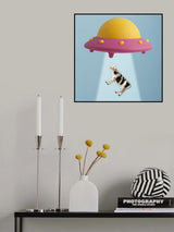 Abducted Cow Poster och Canvastavla