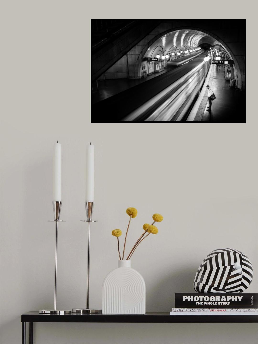 Paris Metro Poster och Canvastavla