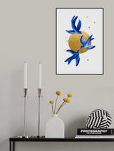 Blue Birds Poster och Canvastavla