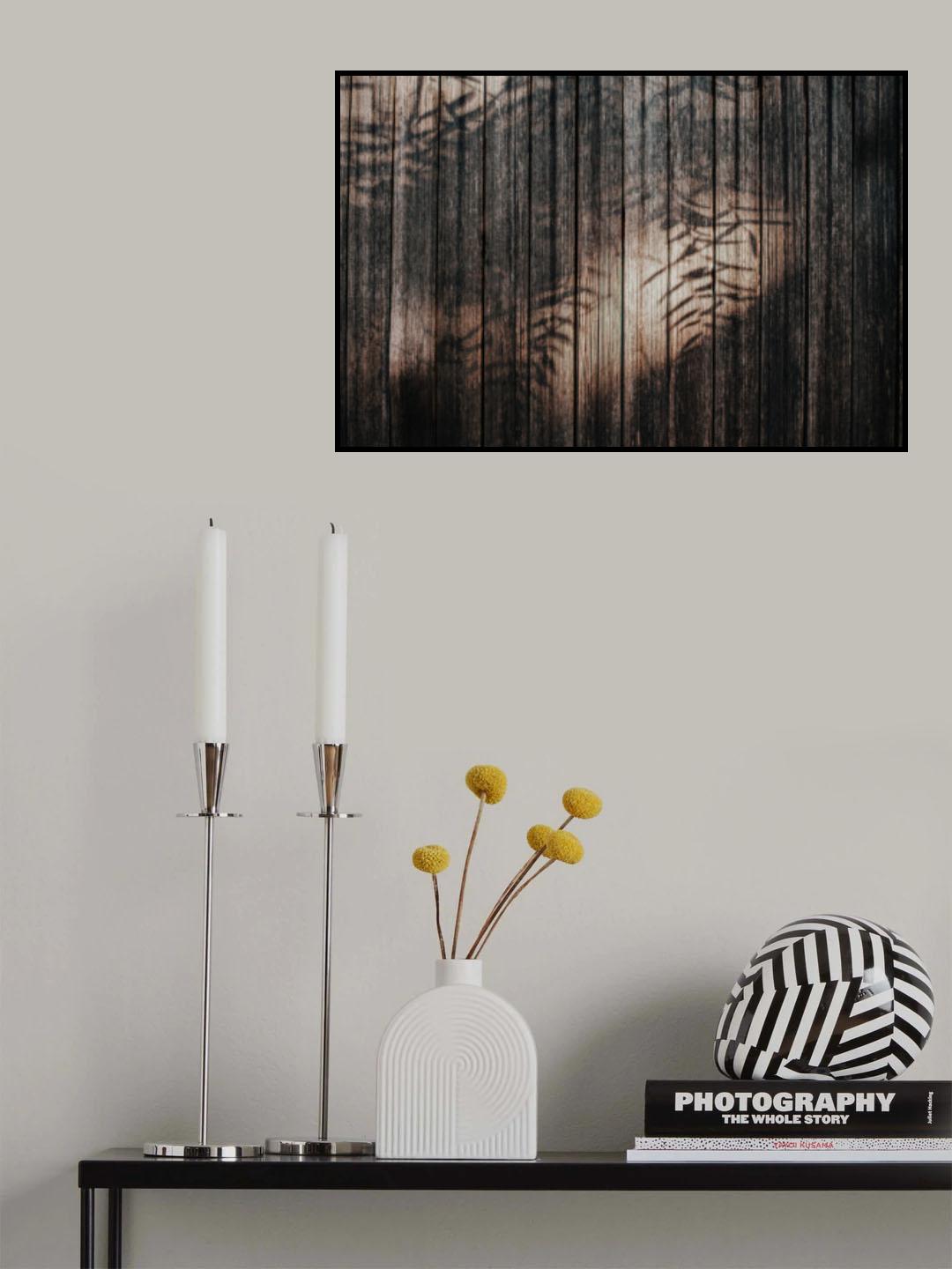 Fence with Shadows Poster och Canvastavla