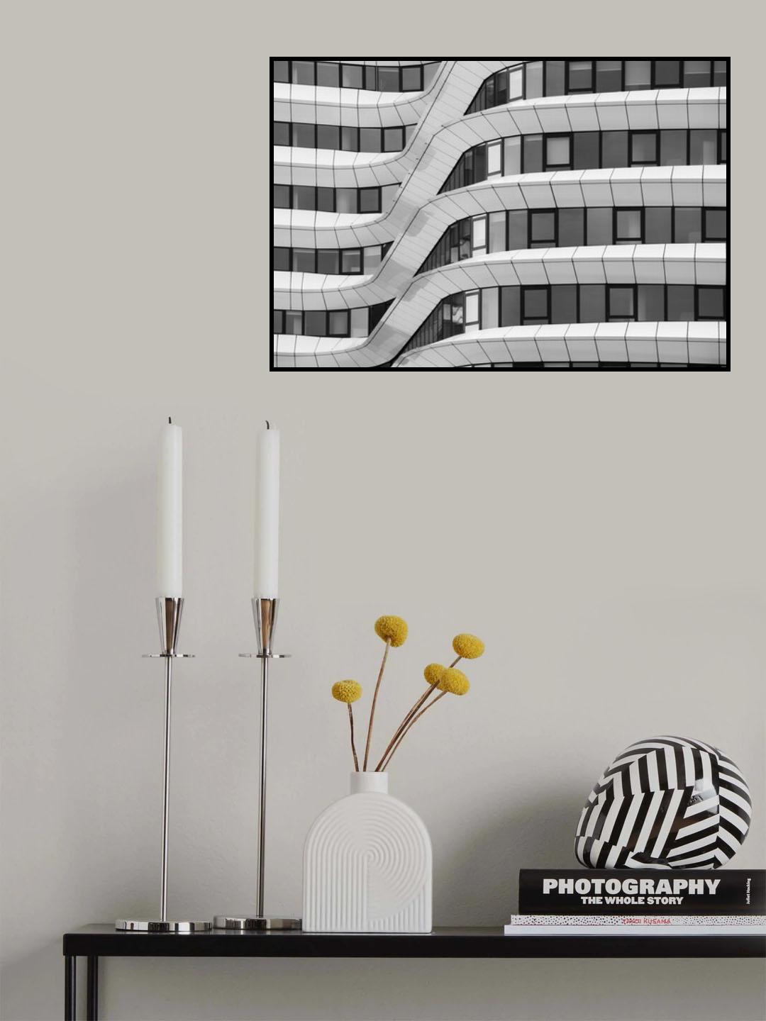Wavy facade Poster och Canvastavla