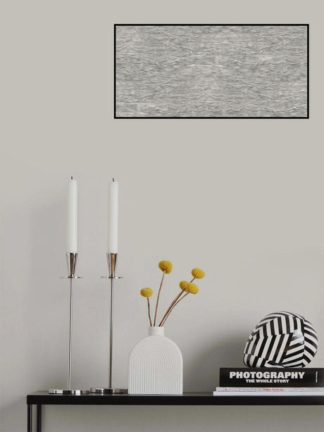 Hla022  100dpi Waves Blk Poster och Canvastavla