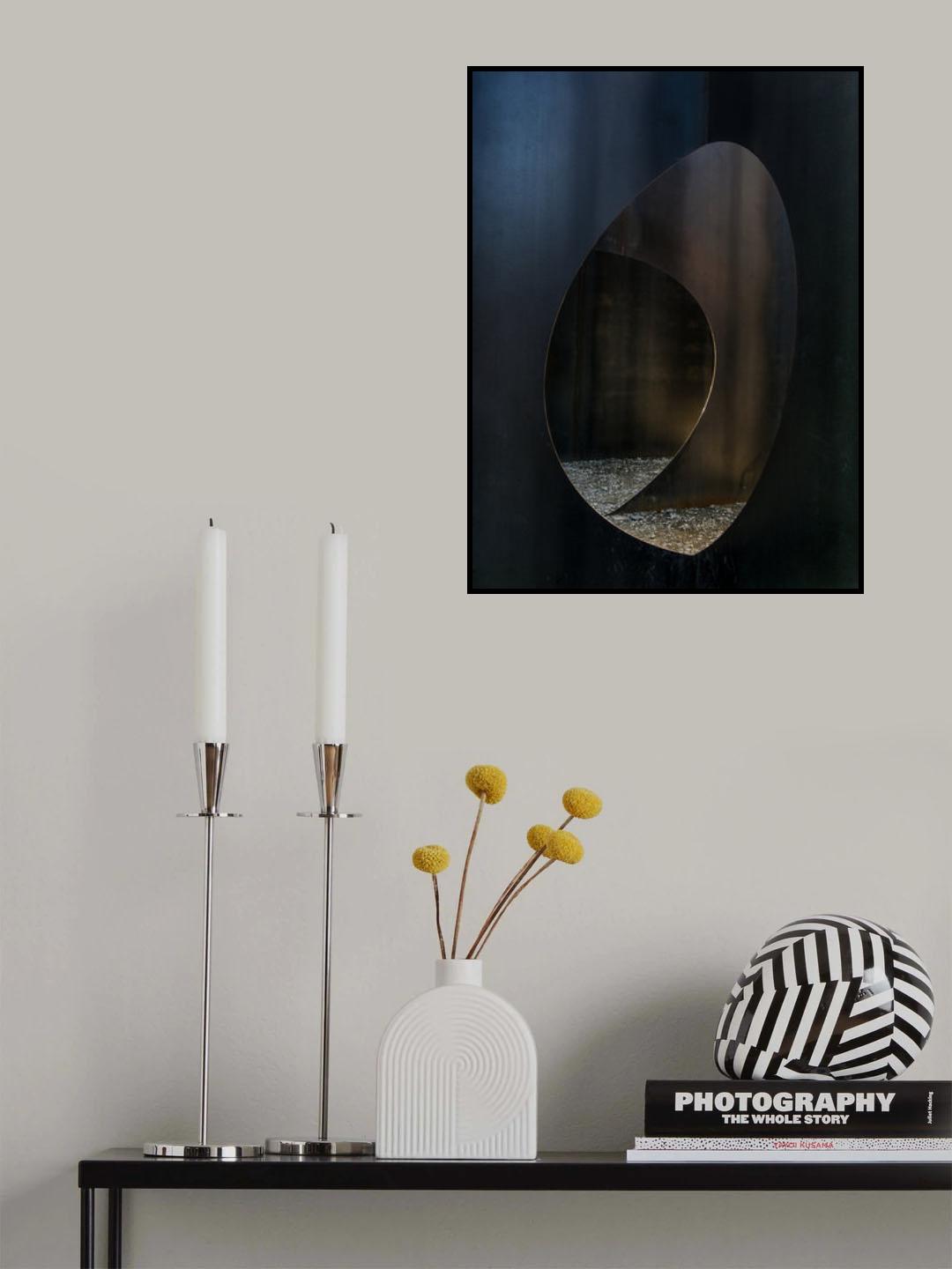 Oval steel Poster och Canvastavla