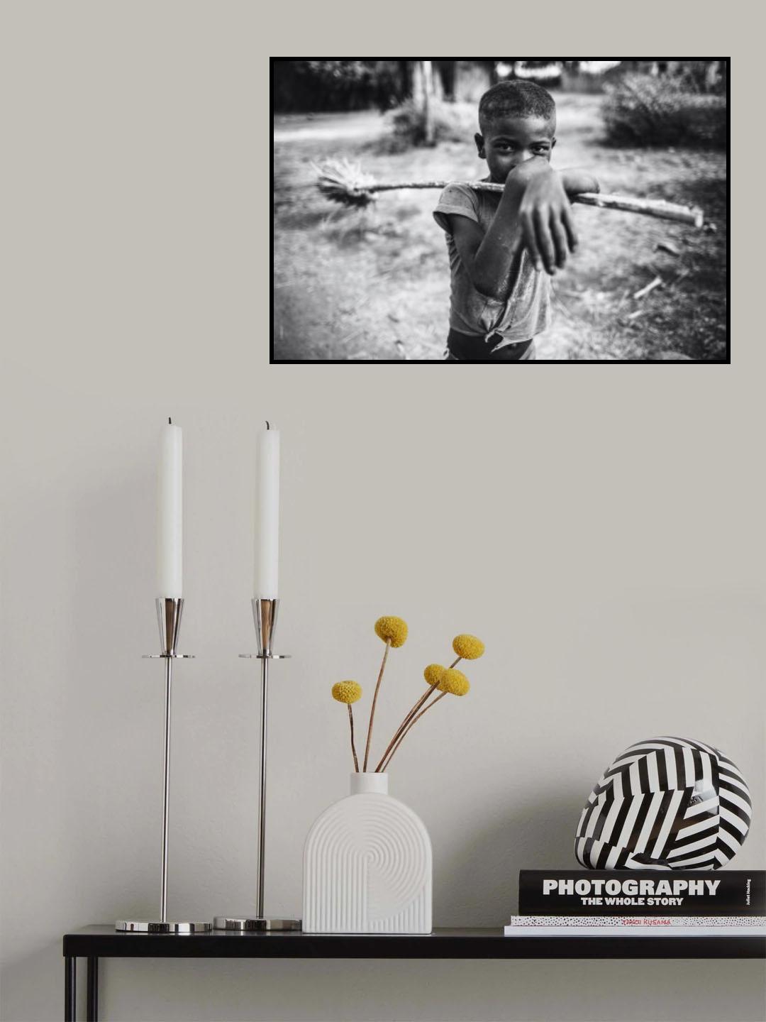 Young worker Poster och Canvastavla