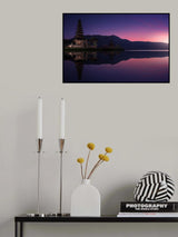 Ulun Danu Bratan Temple at Dawn Poster och Canvastavla