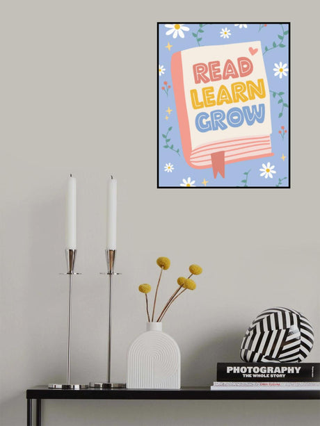 Read Learn Grow 4 Poster och Canvastavla