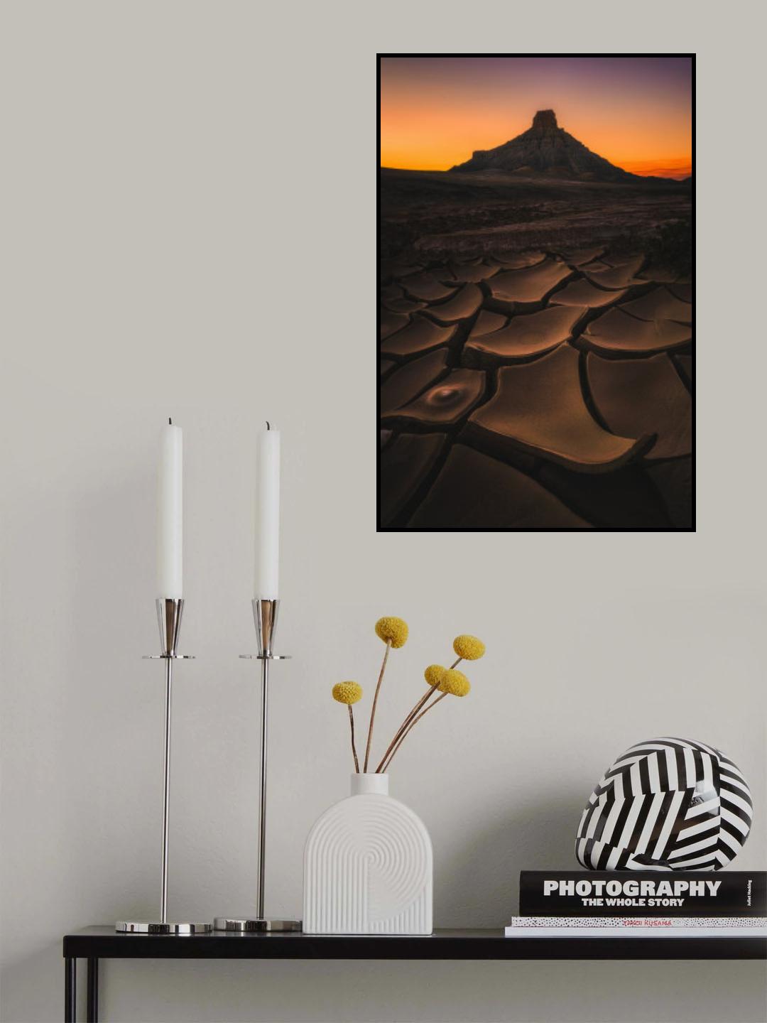 Morning Factory Butte Poster och Canvastavla