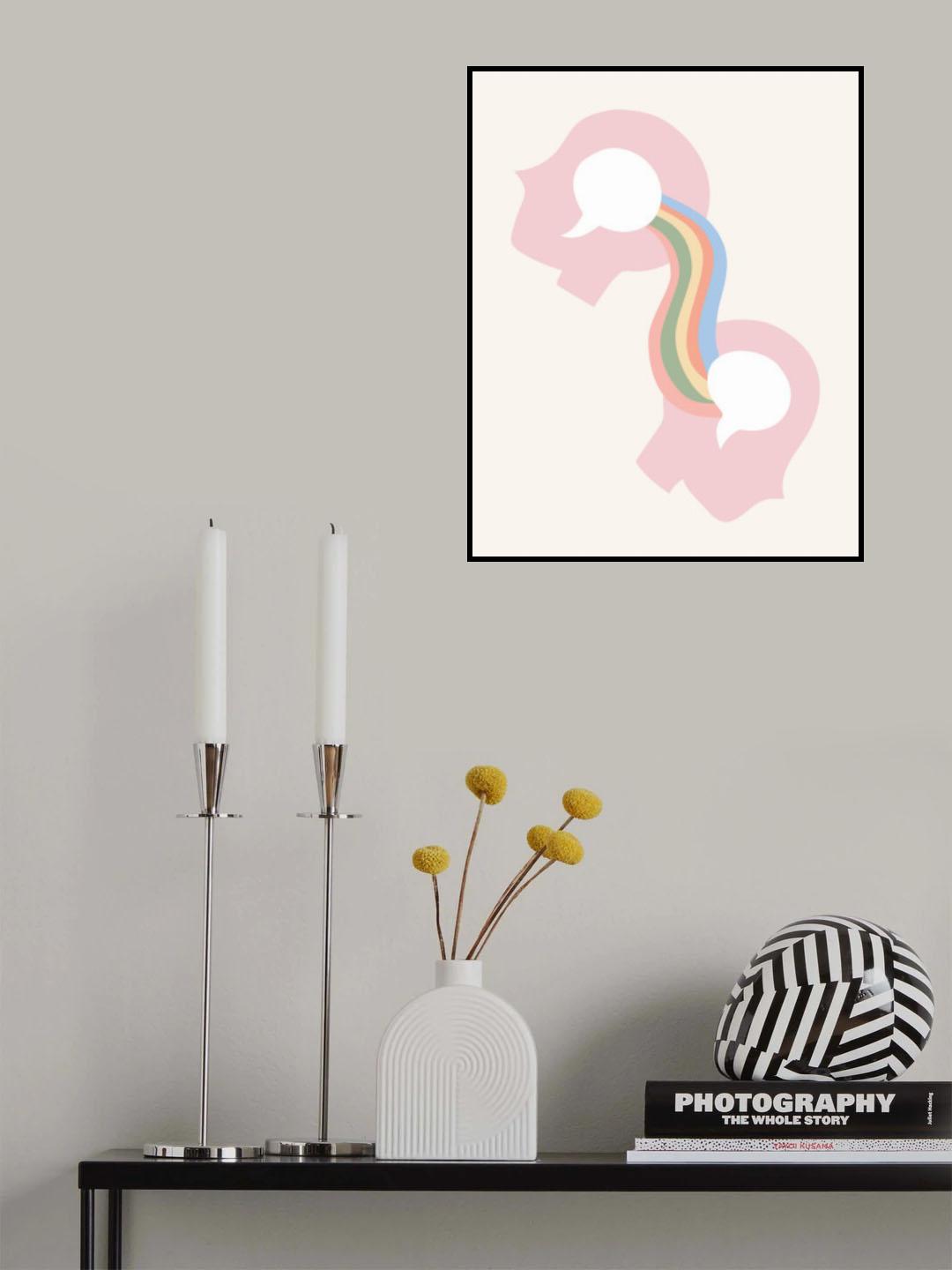 Mind Rainbow Poster och Canvastavla
