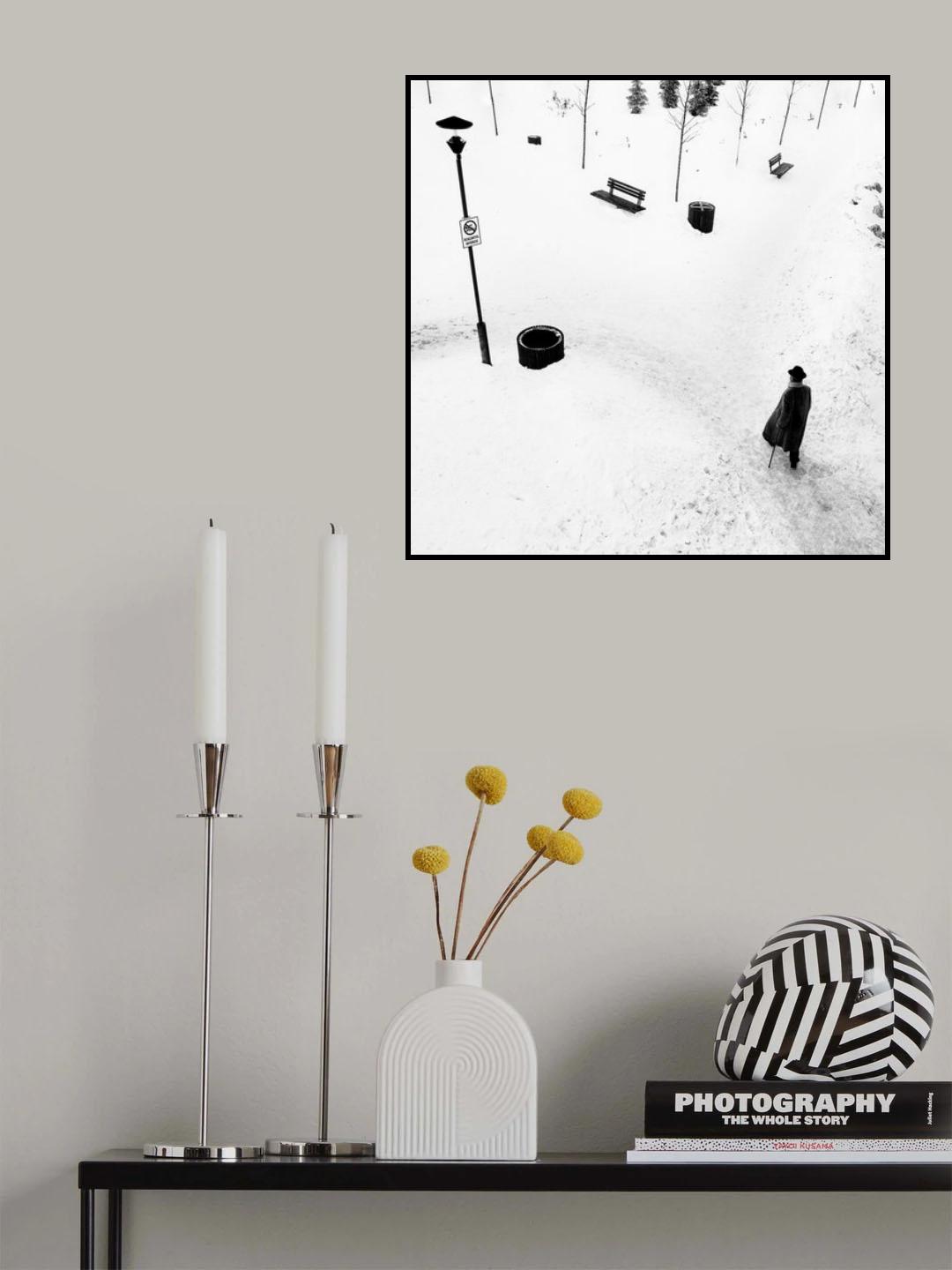 Snow walker Poster och Canvastavla
