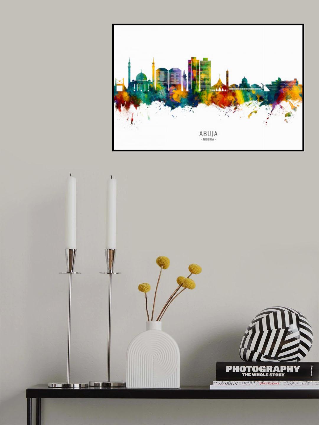 Abuja Nigeria Skyline Poster och Canvastavla