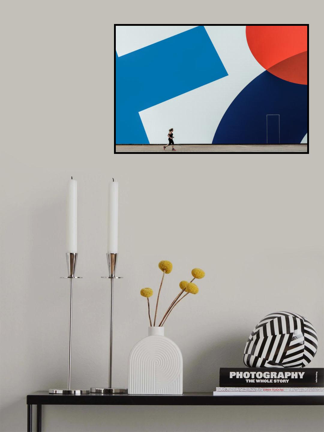 Runner girl Poster och Canvastavla