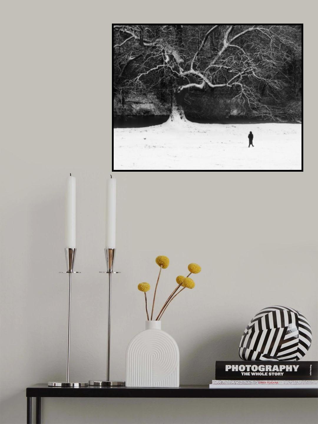 Walk in black and white. Poster och Canvastavla