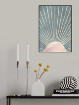 Green Gold Sun Poster och Canvastavla