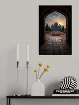 Humayun tomb - Glowing frame ! Poster och Canvastavla