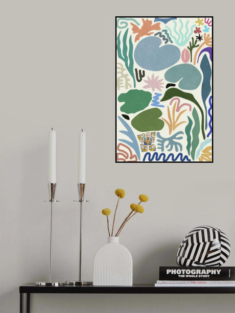 Lily Pond Colors and Shapes Poster och Canvastavla