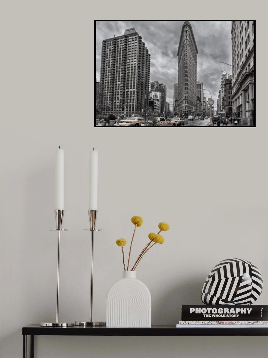 A Rainy Day in the City Poster och Canvastavla
