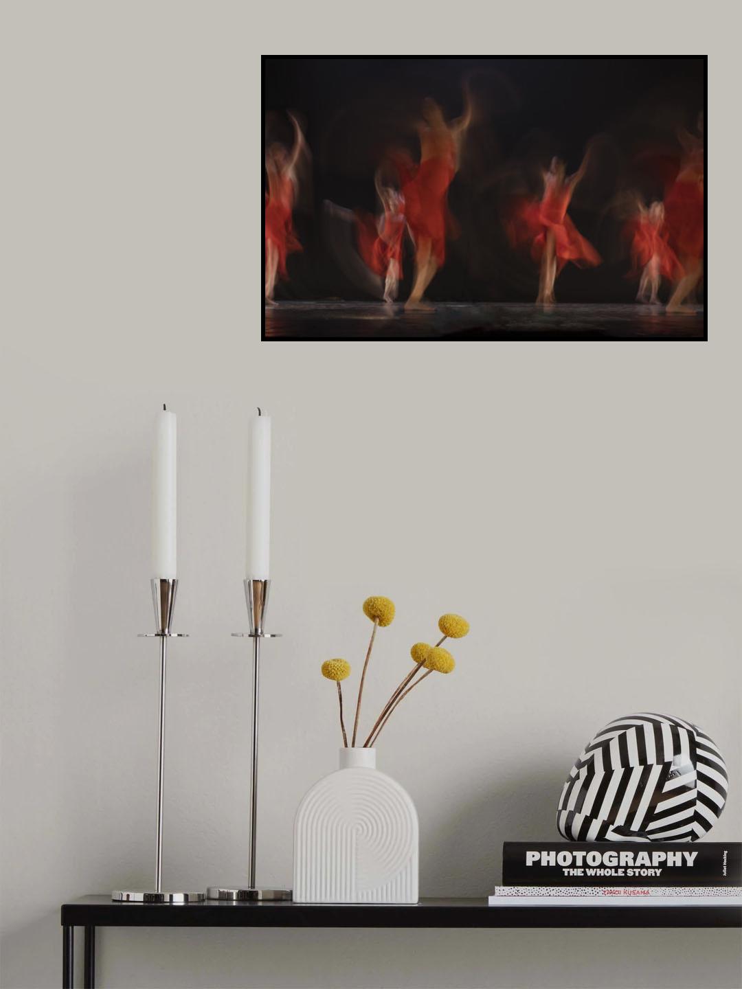 Dancers in red Poster och Canvastavla