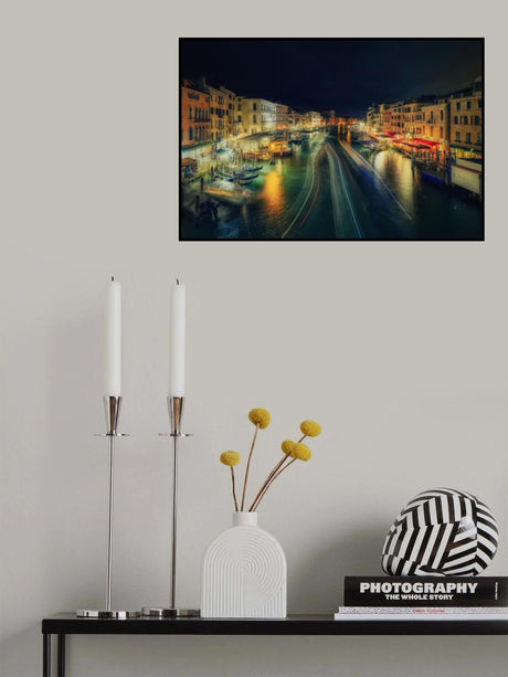 Lagoon night Poster och Canvastavla