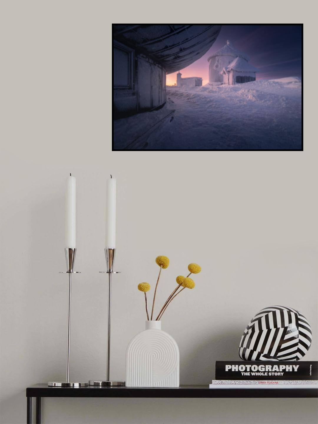 Winter Chapel Poster och Canvastavla