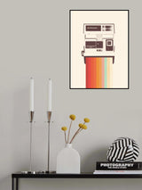 Instant Camera Rainbow Poster och Canvastavla