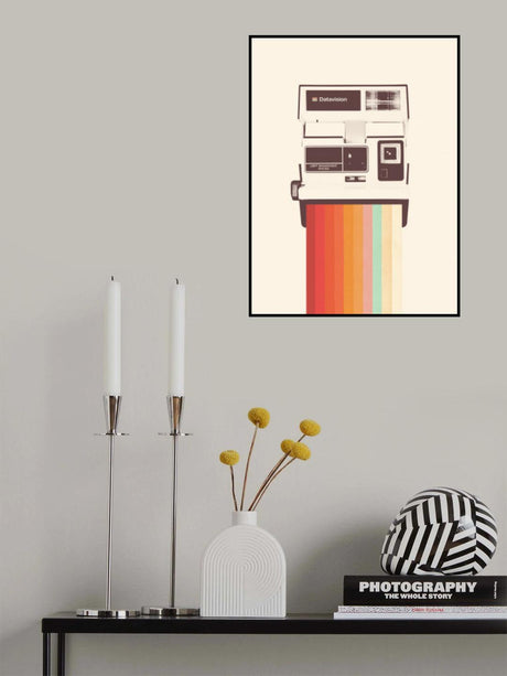 Instant Camera Rainbow Poster och Canvastavla