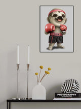 the boxing sloth Poster och Canvastavla