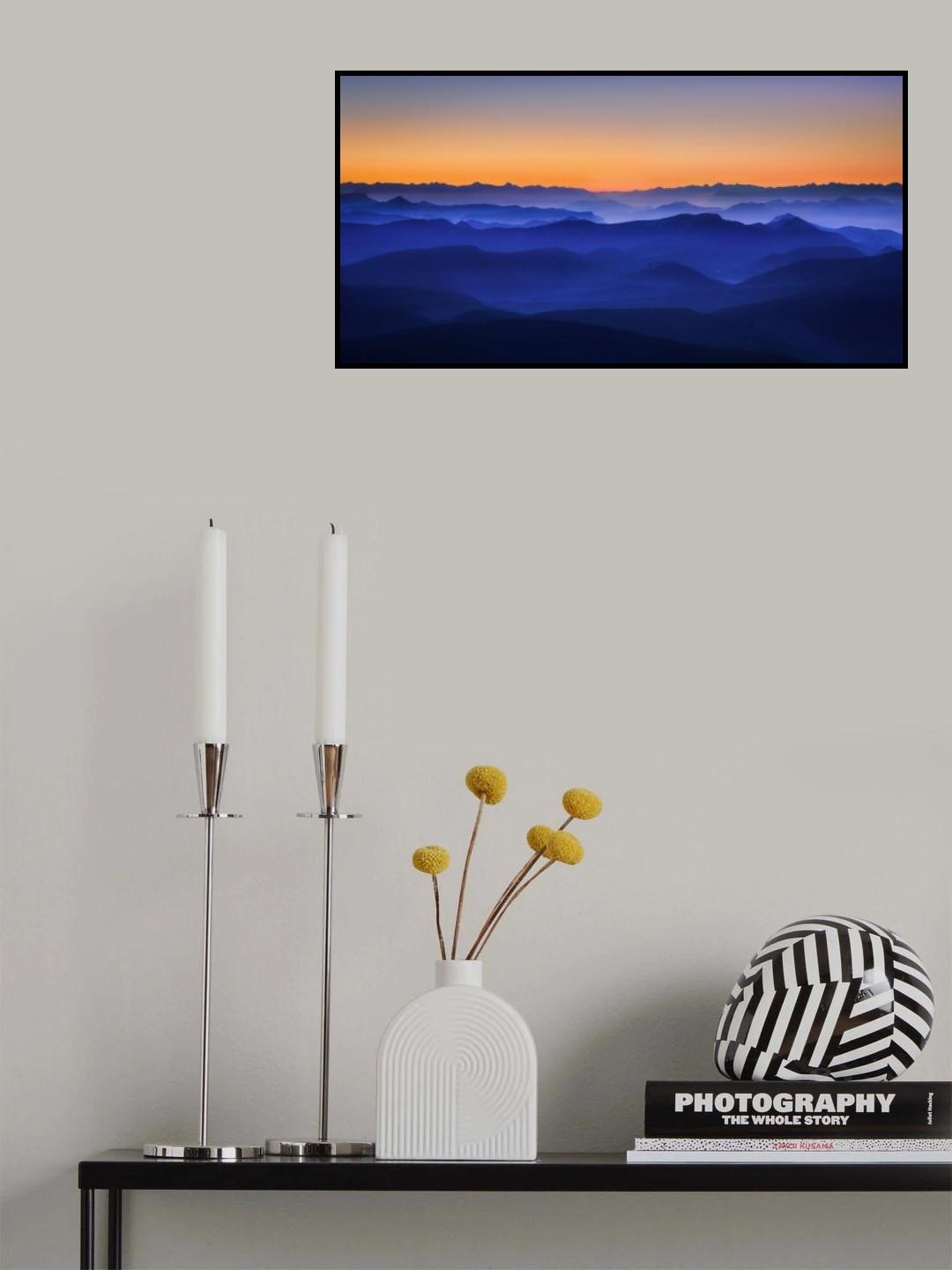 Misty Mountains Poster och Canvastavla