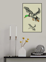 Flying Ducks Poster och Canvastavla