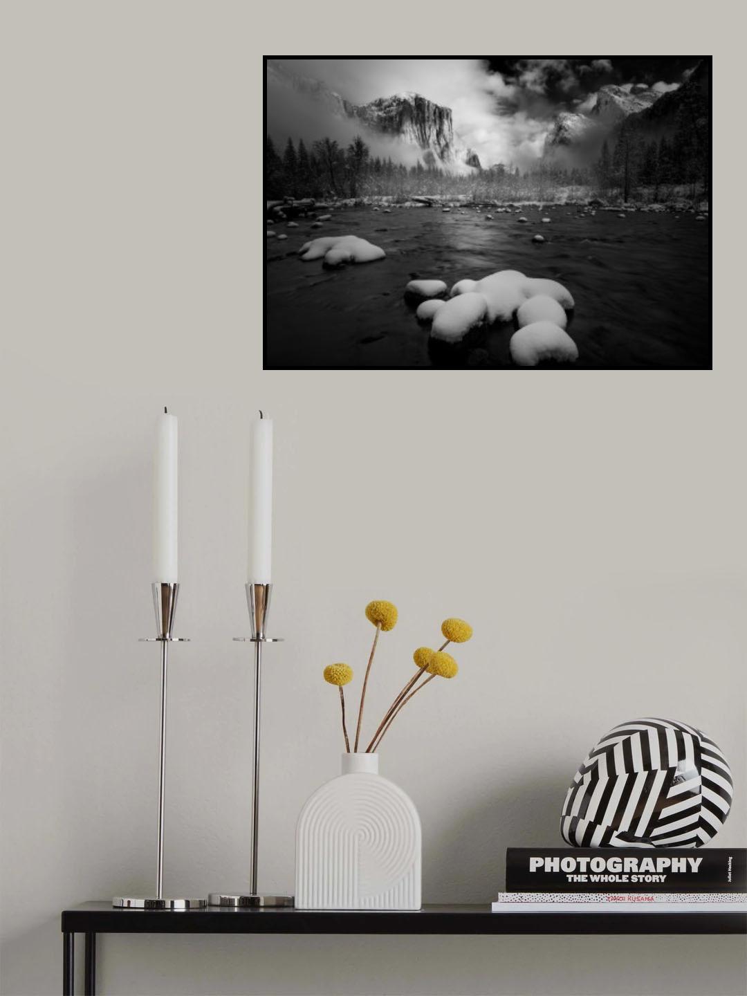 Snow in Yosemite Poster och Canvastavla