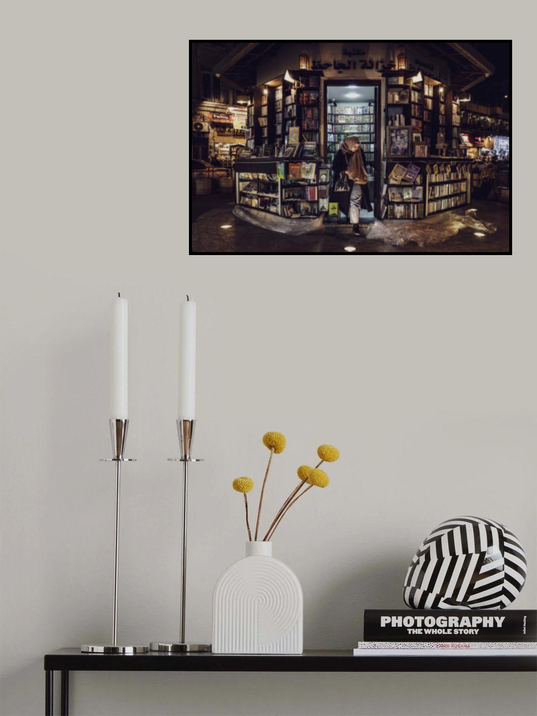 Little library in Downtown Poster och Canvastavla