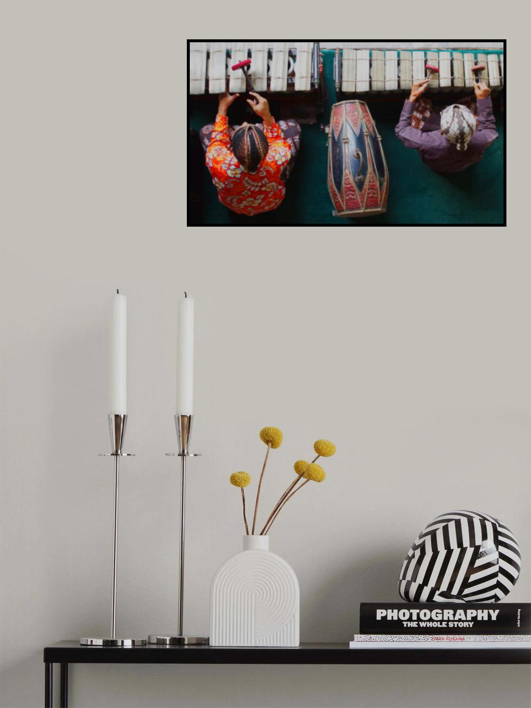 Gamelan Musicians Poster och Canvastavla