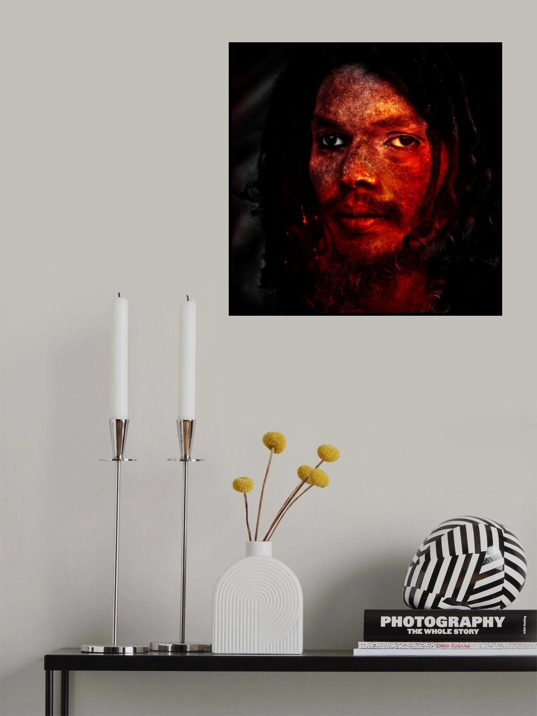 Red sadhus face Poster och Canvastavla